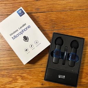 Lavalier 2 pk Microphone Wireless Mic For phone/ipad etc. never used.